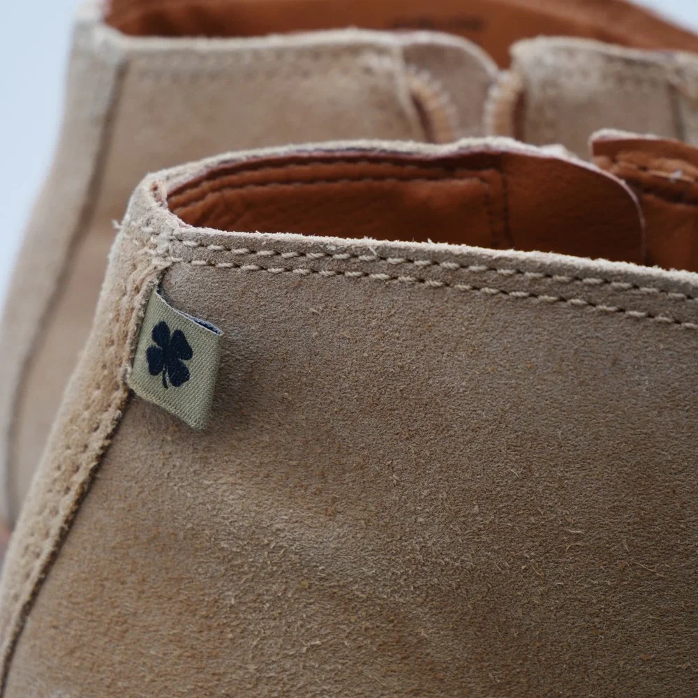 Lucky Brand Pellyon Tan Suede Ankle Booties Block Heel LK-PELLYON Size 8.5 M